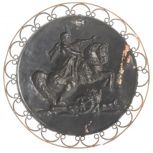 PRL, Plakieta patriotyczna, Król Jan III Sobieski na koniu