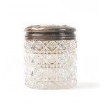 Tsarist Russia, Silver-covered crystal container