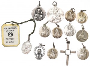 Set of religious medallions - including PRL