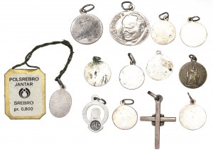 Set of religious medallions - including PRL