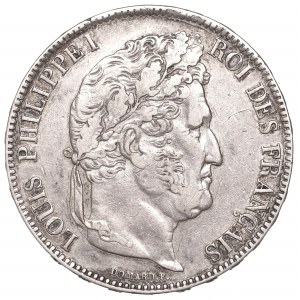 France, 5 francs 1837
