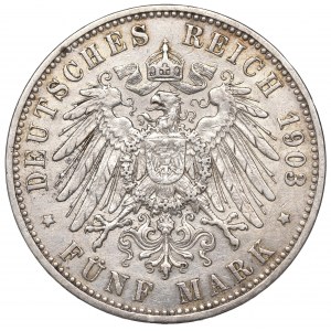 Germany, Prussia, 5 mark 1903