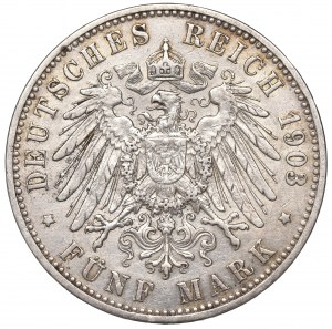Germany, Prussia, 5 mark 1903