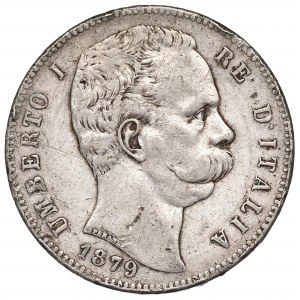 Italy, 5 lira 1879