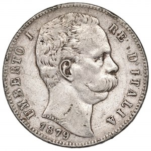 Italy, 5 lira 1879