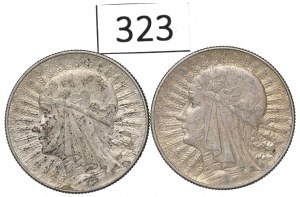 II RP, Set of 5 Gold 1933-34 Head of a Woman