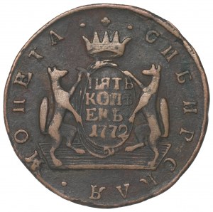 Russia, Siberia, 5 kopecks 1772