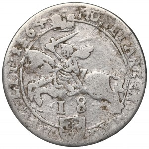 John II Casimir, 18 groschen 1664, Vilnius