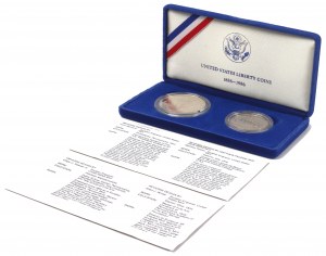 USA, Lot 1/2-1 dollar 1986