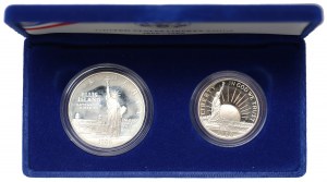 USA, Lot 1/2-1 dollar 1986