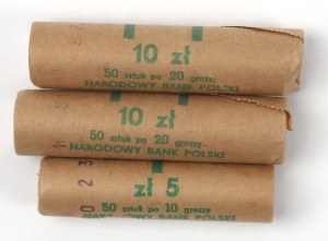 People's Republic of Poland, Set of bank rolls of 10-20 pennies 1981