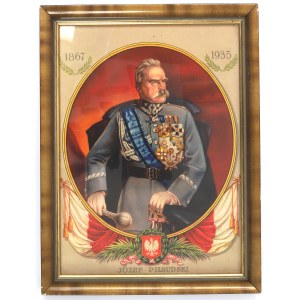 II RP, Grafika patriotyczna Marsz. Piłsudski