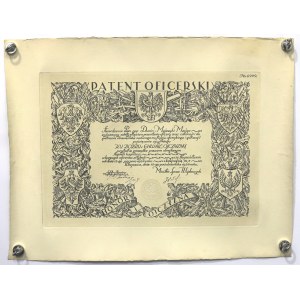 II RP, Patent oficerski - dla kpt Dunin-Majewskiego