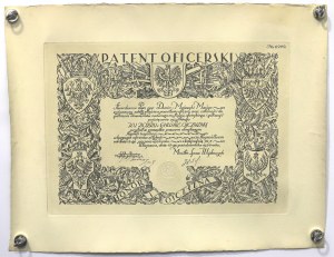 II RP, Officer's Patent - for Capt Dunin-Majewski