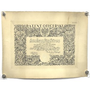 II RP, Patent oficerski - dla kpt artylerii