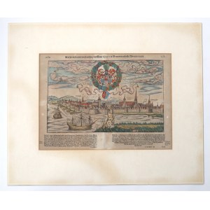 Map of Szczecin by Sebastian Münster - 1592.