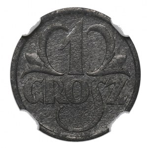 GG, 1 grosz 1939 - NGC UNC Details