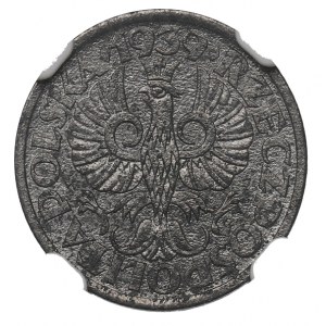 GG, 1 grosz 1939 - NGC UNC Details
