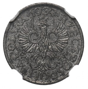 GG, 1 penny 1939 - NGC UNC Details