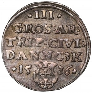 Sigismund I, 3 groschen 1536, Danzig