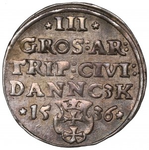 Sigismund I, 3 groschen 1536, Danzig