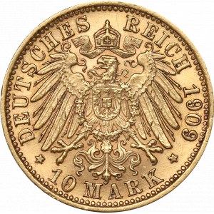Germany, Baden, 10 mark 1909