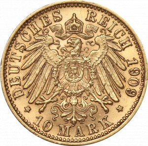 Germany, Baden, 10 mark 1909