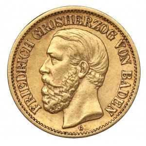Germany, Baden, 10 mark 1898