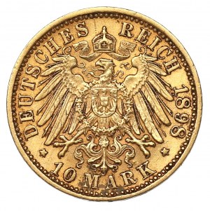 Germany, Baden, 10 mark 1898