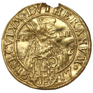 Germany, Saxony, John George, Ducat 1617 - 100th anniversary of the Reformation