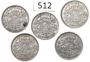 Latvia, Lot of 1 lats 1924