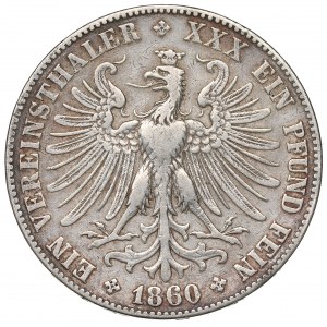 Germany, Frankfurt, thaler 1860