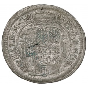 Germany, Brandenburg-Ansbach, Johann Friedrich, 1/6 thaler 1678