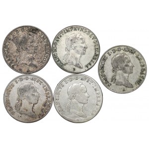 Austria and Hungary, lot 20 kreuzers 1831-35