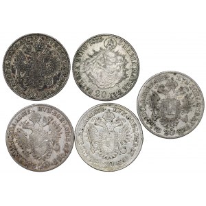 Austria and Hungary, lot 20 kreuzers 1831-35