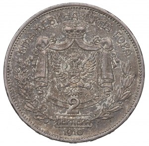 Montenegro, 2 perpera 1910