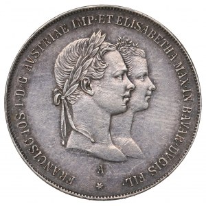 Austro-Hungary, Franz Joseph, 1 gulden 1854, Vienna