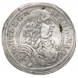 Germany, Brandenburg-Ansbach, Johann Friedrich, 1/6 thaler 1676