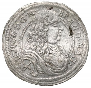 Germany, Brandenburg-Ansbach, Johann Friedrich, 1/6 thaler 1676