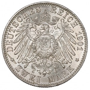 Germany, Preussen, 2 mark 1901 - 200 years of Kingdom of Prussia