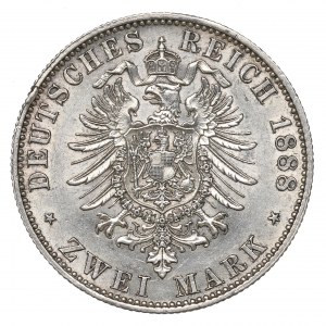 Germany, Preussen, 2 mark 1888