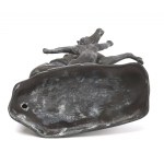 Poland, Figurine Horse with tamer - souvenir from Warsaw