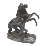 Poland, Figurine Horse with tamer - souvenir from Warsaw