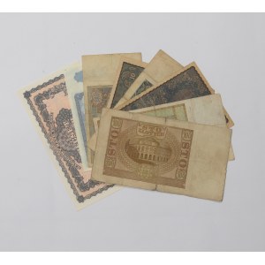 GG, PRL, Zestaw banknotów - 8 egz.