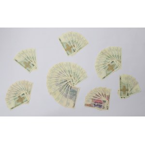 PRL, Zestaw banknotów - 69 egz.