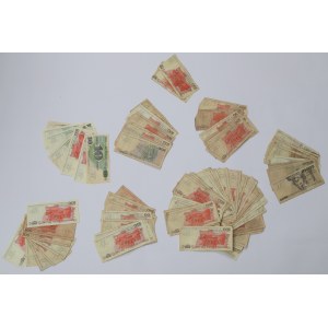 PRL, Zestaw banknotów - 95 egz.