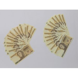 PRL, Zestaw banknotów - 27 egz.