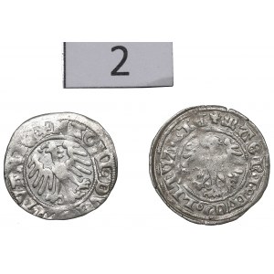 Alexander Jagellon, lot of Halfgroats without date, Vilnius