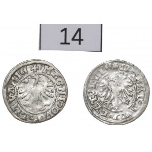 Alexander Jagellon, lot of Halfgroats without date, Vilnius