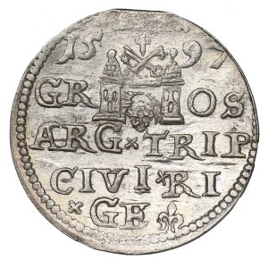 Sigismund III, 3 groschen 1597, Riga